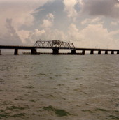 Moser Channel turnstile drawbridge along the 7 mile bridge - Florida Keys, Florida