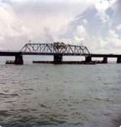 Moser Channel turnstile drawbridge along the 7 mile bridge - Florida Keys, Florida