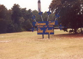 Sign for Sherman Field (Home of the Blue Angels) at NAS Pensacola.