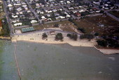 Aerial view of Monroe Beach - Key West, Florida.