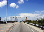 Old Jewfish Creek drawbridge, near Key Largo, looking north.