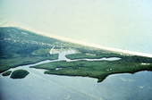 Aerial view looking west over Caladesi Island - Dunedin, Florida