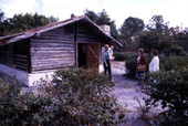 Visitors at the 1930s pioneer homestead of Vincent "Trapper Nelson" Nostokovich at the Jonathan Dickinson State Park - Hobe Sound, Florida.