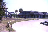 View of visitors' center at the John Pennekamp Coral Reef State Park - Key Largo, Florida.