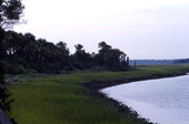 View of grounds at the Kingsley Plantation State Historic Site - Fort George Island, Florida.