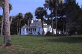 View looking toward the main house at Kingsley Plantation State Historic Site - Fort George Island, Florida.