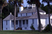 View of the main house at Kingsley Plantation State Historic Site - Fort George Island, Florida.