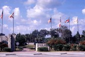 View of the entrance to San Marcos de Apalache Historic State Park - Saint Marks, Florida..