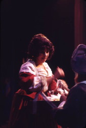 View showing an actress on stage at the Asolo Theater - Sarasota, Florida..