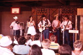 Musicians performing at the Busch Gardens amusement park in Tampa, Florida.