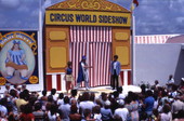 Crowd watching the Circus World theme park sideshow - Orlando, Florida.