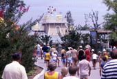 View showing visitors heading to the Circus World theme park - Orlando, Florida.