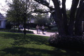 View looking toward visitors at the Cypress Gardens theme park in Winter Haven, Florida.