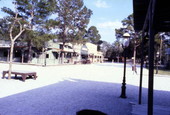 View of the wild west town at the Six Gun Territory theme park in Ocala, Florida.