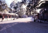 View showing a section of the wild west town at the Six Gun Territory theme park in Ocala, Florida.