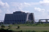 View of Disney's Contemporary Resort hotel at the Magic Kingdom in Orlando, Florida.