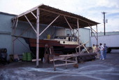 View of boat used in the Jaws II movie at Destin, Florida.