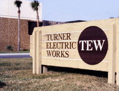 Sign for the Turner Electric Works.