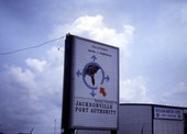 Sign at the Jacksonville Port Authority.