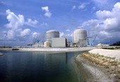 Florida Power and Light Co. nuclear power plant on Hutchinson Island, Florida.