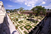 Courtyard at the John and Mable Ringling Museum of Art in Sarasota, Florida.