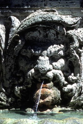 Villa Vizcaya water fountain at 3251 S. Miami Ave. in Miami, Florida.