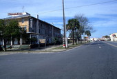 View showing the Gibson Inn at the northwest corner of Avenue C and Market St. in the Apalachicola Historic District.