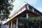 Close-up view of the Gibson Inn in the Apalachicola Historic District.