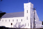 Fort Coombs Armory on the west corner of High St. and Ave. D in Apalachicola, Florida.