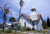 First Baptist Church at 421 4th St. in Boca Grande, Florida.