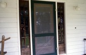 Front door to the Parker House in Brooksville, Florida.