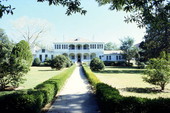 View showing the historic Administration Building at the Florida State Hospital in Chattahoochee, Florida.