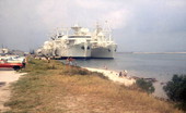 View showing ships in Cocoa, Florida.
