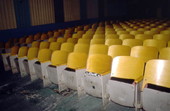 Interior view showing seats at the Spring Theatre in Crystal River, Florida.