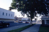 View looking north at the intersection of 7th St. and Meridian Ave. in downtown Dade City, Florida.