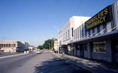 View looking east along Meridian Ave. in downtown Dade City, Florida.