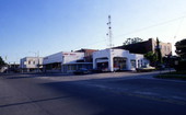 Commercial buildings on the west side of 7th St. in downtown Dade City, Florida.
