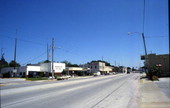 View looking north along S. Williams St. in downtown Dunnellon, Florida.