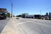 View looking north along N. Williams St. in downtown Dunnellon, Florida.