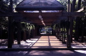 Covered entranceway to hotel at the Amelia Island Plantation resort.