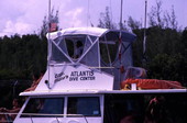 Capt. Slate's Atlantis Dive Center boat at Key Largo, Florida.