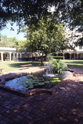Fountain at the Pine Crest Preparatory School in Ft. Lauderdale, Florida.