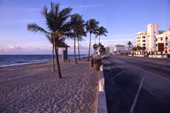 View looking south along S. Atlantic Blvd. from the intersection with Cortez St. in Ft. Lauderdale, Florida.