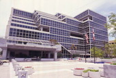 Broward County main library building at 100 S. Andrews Ave. in Ft. Lauderdale, Florida.