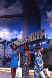 Unidentified women at the Sawgrass Mills Mall in Sunrise, Florida.