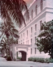 Miami Woman's Club and Flagler Memorial Library building at 1737 N. Bayshore Dr. in Miami.