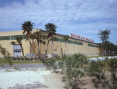 Close-up view of the Thatcher Glass Manufacturing Company building in Tampa.