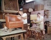 Speedcraft Office Furniture employees making chairs in Miami.