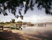 A.L. Anderson Park scene on Lake Tarpon in Tarpon Springs.