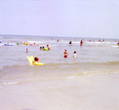 People enjoying the day at the beach - Jacksonville, Florida